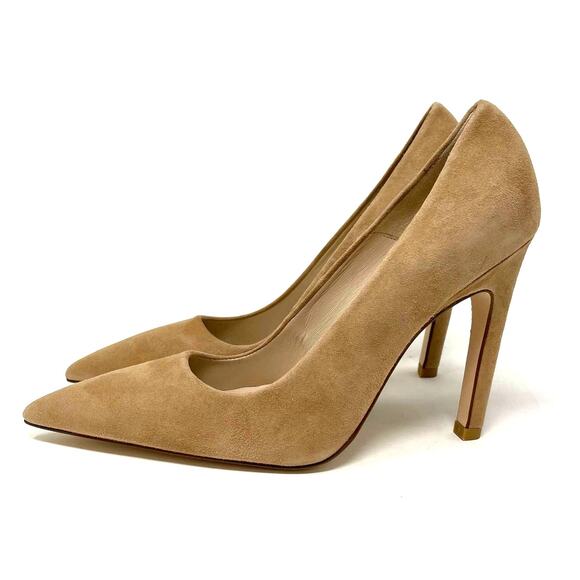 Good American Icon Pump Suede Nude Heels Size 6 NIB GA001S-E - Picture 5 of 8